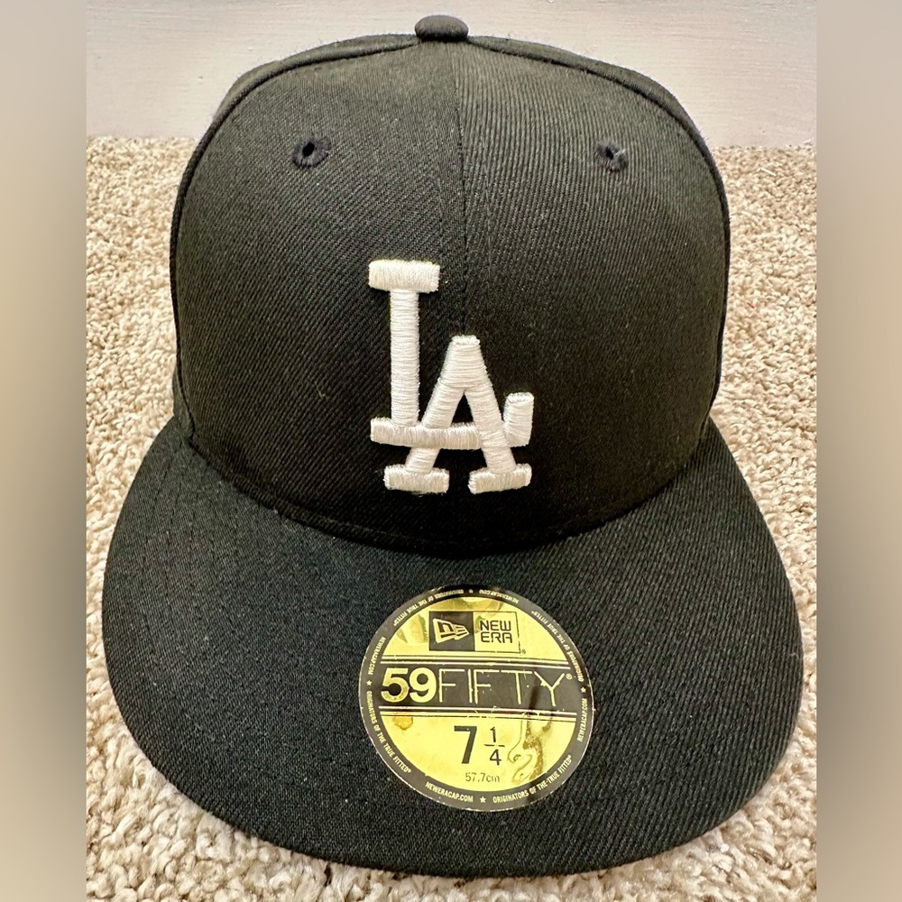 Exclusive LA MLB Black Baseball Cap | See World Exclusive | US Men Size 7 1/4